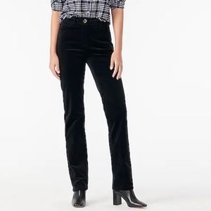 NWT J Crew Straight Leg Velvet Stretch Pants Size 14
